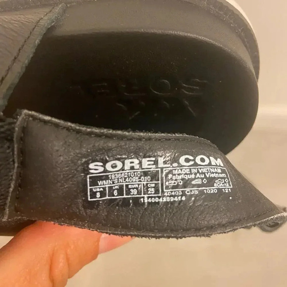 Sorel Roaming Decon Leather Sandal Black Size 8 - Picture 5 of 8